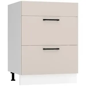 Konyhaszekrény Max D60pc S/2 Zasl világos bézs kép
