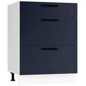 Konyhaszekrény Max D60s/3 sötétkék kép