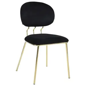 Szék Glow 80362 fekete/arany kép