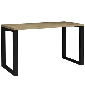 Íróasztal Max tölgyfa artisan/fekete kép