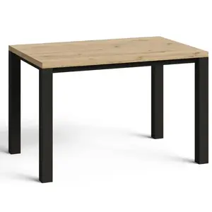 Asztal Oskar D120 artisan/fekete kép
