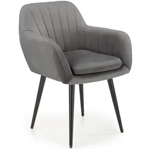 Szék K429 Velvet/Fém szürke kép