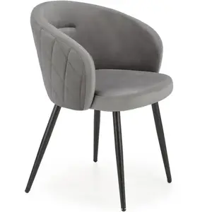 Szék K430 Velvet/Fém szürke kép
