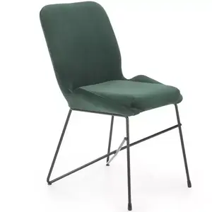 Szék K454 Velvet/Fém Sötétzöld kép
