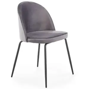 Szék K314 Velvet/Fém szürke kép