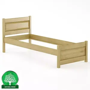 Ágy bükk LK120–80x200 rustikal kép