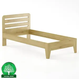 Ágy bükk LK189–100x200 rustikal kép