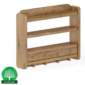 Falipolc fenyő PK118-50x40x10 tölgy kép