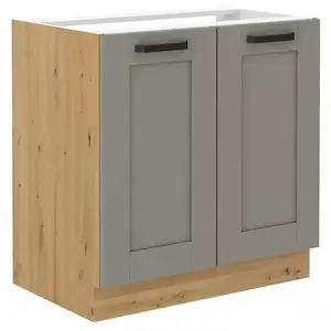 Konyhaszekrény Luna claygrey/artisan 80ZL 2F BB kép