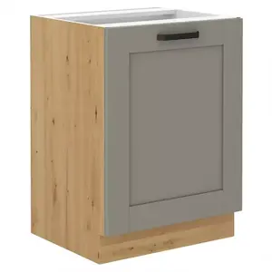 Konyhaszekrény Luna claygrey/artisan 60D 1F BB kép