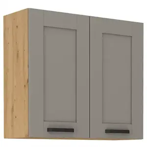 Konyhaszekrény Luna claygrey/artisan 80G-72 2F kép