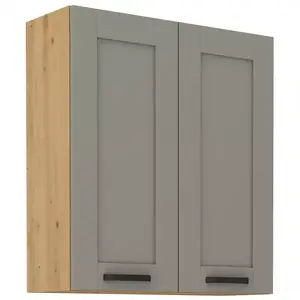 Konyhaszekrény Luna claygrey/artisan 80G-90 2F kép