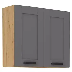 Konyhaszekrény Luna dustgrey/artisan 80G-72 2F kép