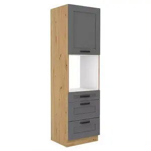 Konyhaszekrény Luna dustgrey/artisan 60DPS-210 3S 1F kép