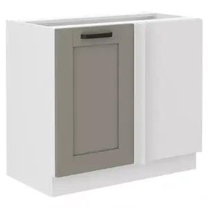 Konyhaszekrény Luna claygrey/fehér 105 ND 1F BB kép