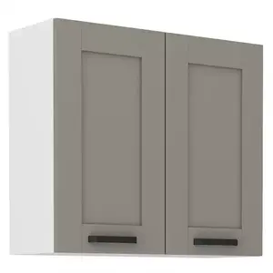 Konyhaszekrény Luna claygrey/fehér 80G-72 2F kép