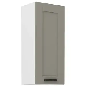 Konyhaszekrény Luna claygrey/fehér 40G-90 1F kép