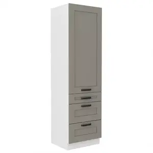 Konyhaszekrény Luna claygrey/fehér 60DKS-210 3S 1F kép