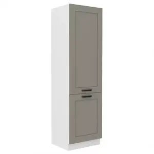 Konyhaszekrény Luna claygrey/fehér 60LO-210 2F kép