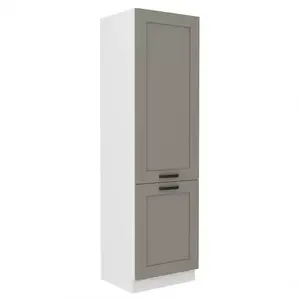 Konyhaszekrény Luna claygrey/fehér 60DK-210 2F kép