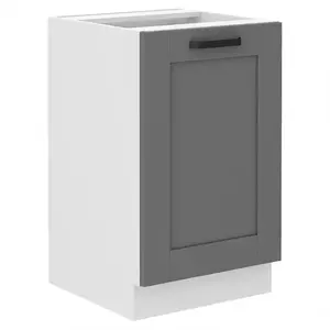 Konyhaszekrény Luna dustgrey/fehér 50ZL 1F BB kép