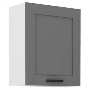 Konyhaszekrény Luna dustgrey/fehér 60G-72 1F kép