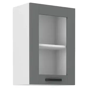 Konyhaszekrény Luna dustgrey/fehér 40GS-72 1F kép