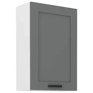 Konyhaszekrény Luna dustgrey/fehér 60G-90 1F kép