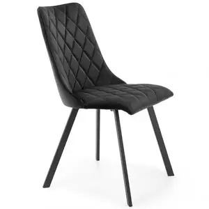 Szék K450 Velvet/Fém fekete kép