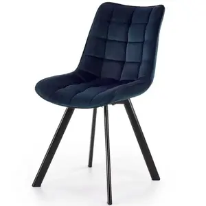Szék K332 Velvet/Fém Tengerészkék kép