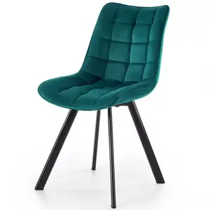 Szék K332 Velvet/Fém türkiz kép