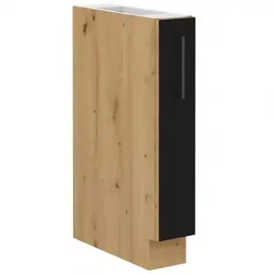 Konyhaszekrény Modena 15d cargo bb fekete/artisan tölgy kép