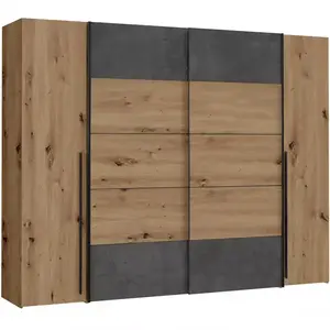 Szekrény Narago 3 270 NRGS82511-C752 tölgy Artisan/Beton kép