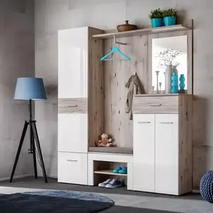 Előszobafal Gustavo III + Párna tölgy wellington/fehér kép