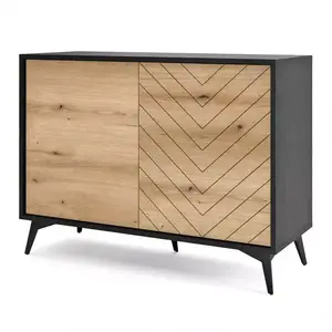 Komód Diamond K104 tölgy evoke/fekete kép