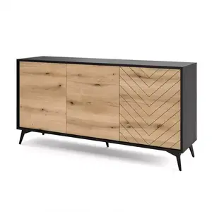 Komód Diamond K154 tölgy evoke/fekete kép