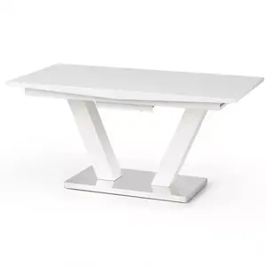 Asztal Vision 160/200 Mdf/Acél – Fehér kép
