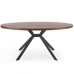 Asztal Locarno 170 Mdf/Acél – Dió/Fekete kép