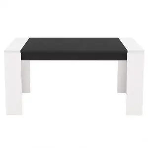 Asztal Cremona TS 155x90 fehér/fekete 11008805 kép