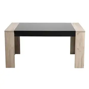 Asztal Toledo TS 155x90 szürke tölgy/fekete 11008829 kép