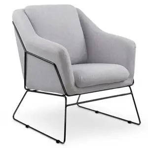 Fotel Soft 2 fényes szürke/fekete kép