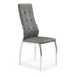 Szék K209 fém/ekobőr hamu 43x54x101 kép