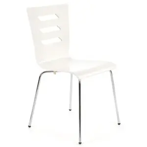 Szék K155 fém/fa fehér 46x47x85 kép