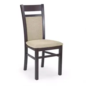 Szék Gerard 2 fa/szövet sötét dió/torent beige kép