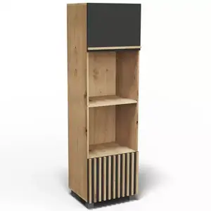 Konyhaszekrény Lucjan 60kpm2f2100 artisan/fekete kép