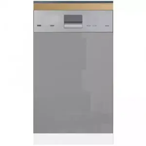 Konyhaszekrény Gardena D60FZN mosogatógép ajtaja 570 X 596 szürke kép