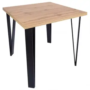 Asztal Karlos 90x90 tölgy wotan kép