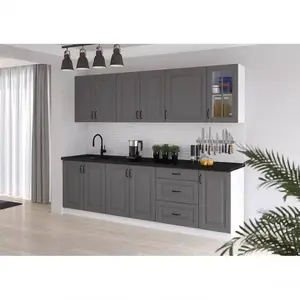 Konyhabútor Stilo dustgrey/fehér 260 munkalap nélkül kép