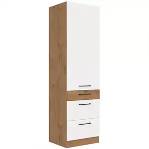Konyhaszekrény Vigo fehér HG 60dks-210 3s 1f kép