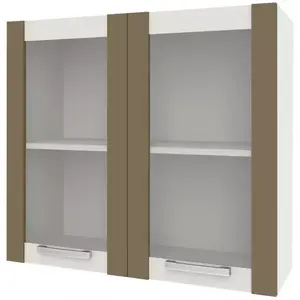 Konyhaszekrény Charlotte 80udc Latte/Oak Grey Craft kép